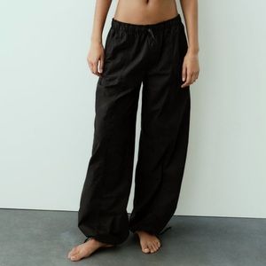TWO PAIRS of Zara Parachute Pants.